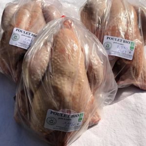 Poulet BIO (10,60€ le kilo)